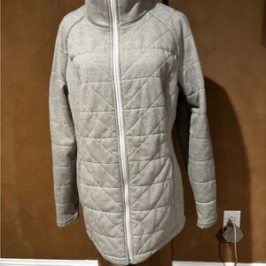 Women's Gray Quilted Jacket The North Face Size XL